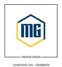 Initial Letter MG Logo Template Design