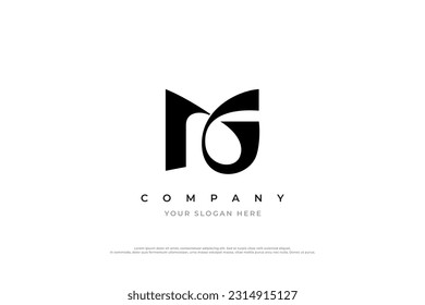 Initial Letter MG Monogram Logo Design Vektor