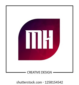 Initial Letter MH Logo Template Design