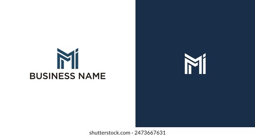 Initial Letter MI Logo Symbol Vector Design Template