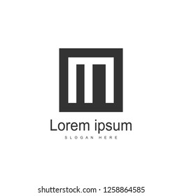 Initial Letter MI Logo template design. Minimalist letter logo vector design
