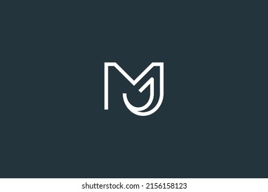 Initial Letter MJ Logo Design Vector Template