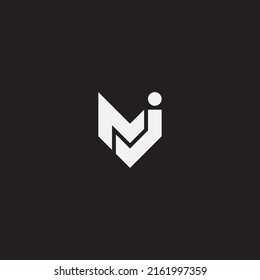 Initial letter MJ monogram logo.