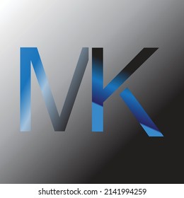 Initialbuchstaben MK Logo-Design