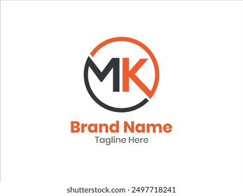 Initial letter MK logo design . Wings design element, initial Letter MK logo Icon, Initial Logo Template .