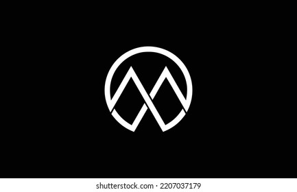  Initial Letter ML Isolated Logo Black. Template logo for business. Ready to use 