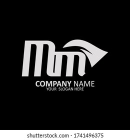 Initial Letter MM Logo Design