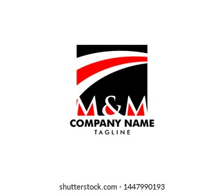 Initial Letter MM Logo Template Design