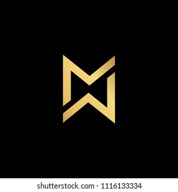 Initial Letter NW, NM , MW, MM Logo Design Vector Template. Creative  Abstract NW, NM , MW, MM Letter Logo Design