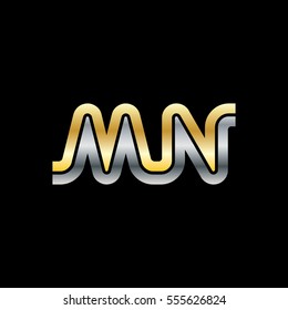 Initial Letter MN Linked Design Logo