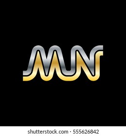 Initial Letter MN Linked Design Logo