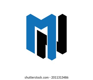 Initial Letter MN Logo And Icon Design Template Creative Modern Vector Elements.