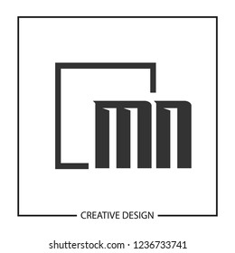 Initial Letter MN Logo Template Design