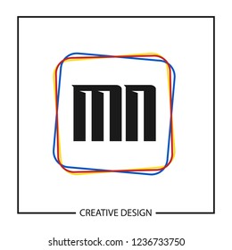 Initial Letter MN Logo Template Design