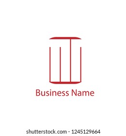 initial letter mn logo template