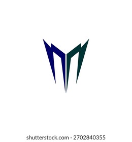 Initial Letter MN or M Logo Design Vector icon template