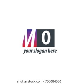 Initial Letter MO Design Logo With Square