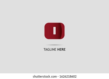 Initial Letter I with Modern Abstract design template monogram. vector illustration