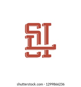 initial letter monogram L S I vector icon logo design