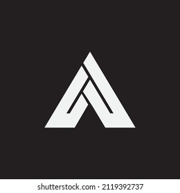 Initial letter A monogram logo design. Triangle logo design. Logo for adventure, outdoor apparel.