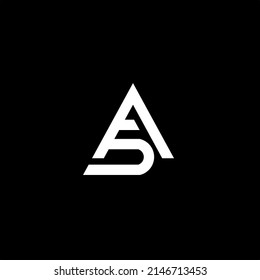 Initial letter AS monogram logo template design