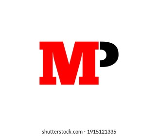 Initial Letter Mp Logo Design Vector Stock Vector (Royalty Free ...