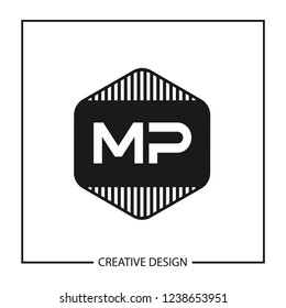 Initial Letter MP Logo Template Design