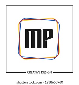 Initial Letter MP Logo Template Design