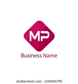 Initial Letter MP Logo Template Design