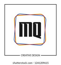 Initial Letter MQ Logo Template Design