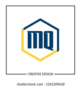 Initial Letter MQ Logo Template Design