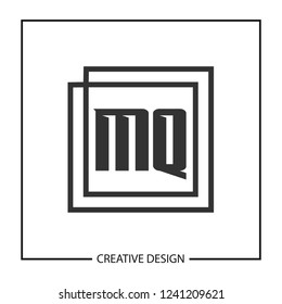 Initial Letter MQ Logo Template Design