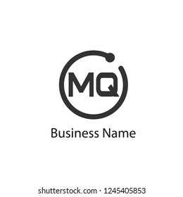 Initial Letter MQ Logo Template Design