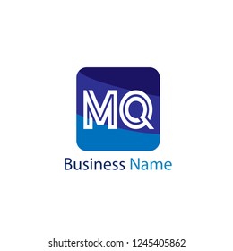 Initial Letter MQ Logo Template Design
