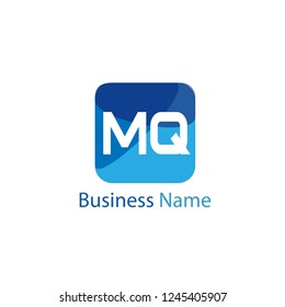 Initial Letter MQ Logo Template Design