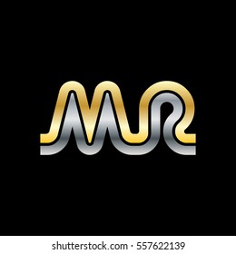 Initial Letter MR Linked Design Logo