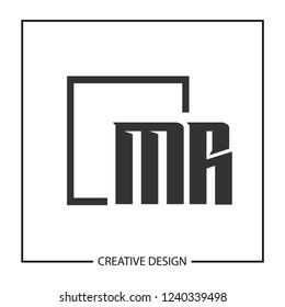 Initial Letter MR Logo Template Design