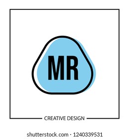Initial Letter MR Logo Template Design