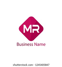 Initial Letter MR Logo Template Design