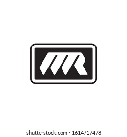 Initial Letter MR Logo Template Design
