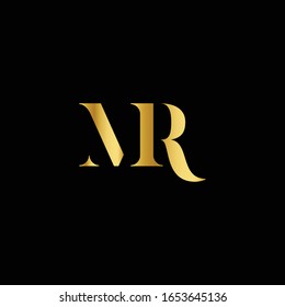 Initial Letter MR Logo Template Design