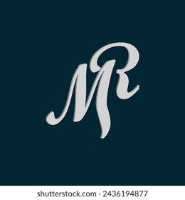 Initial Letter MR Logo Template Design