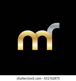 Initial Letter MR Rounded Lowercase Logo