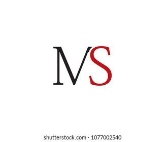 Ms Sm Letter Linked Luxury Premium Stock Vector (Royalty Free ...