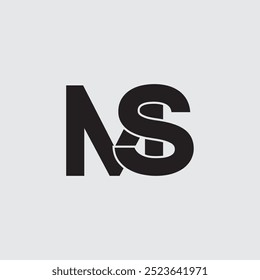 Letra inicial MS diseño de logotipo