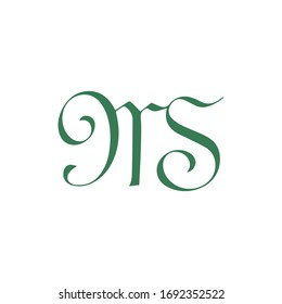 Leyenda inicial logotipo ms logotipo sm plantillas de diseño vectorial