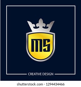 Initial Letter MS Logo Template Vector Design