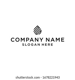 initial letter ms water drop logo design vector illustration template