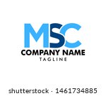 Initial Letter MSC Logo Template Design