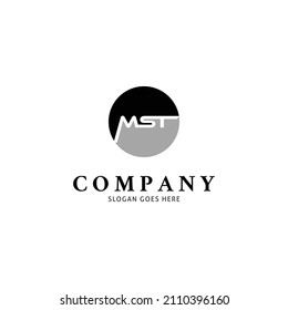 Initial Letter MST Icon Vector Logo Template Illustration Design